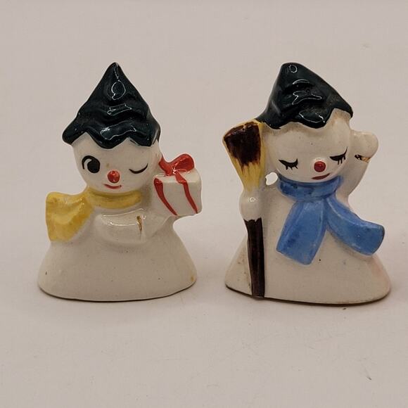 Vintage Holt Howard Porcelain Christmas Miniatures Figurines Set of 4 1958 READ - Picture 2 of 11